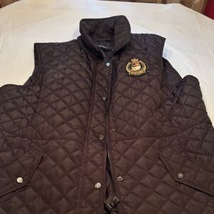 Ralph Lauren Dark Brown Quilted Vest
